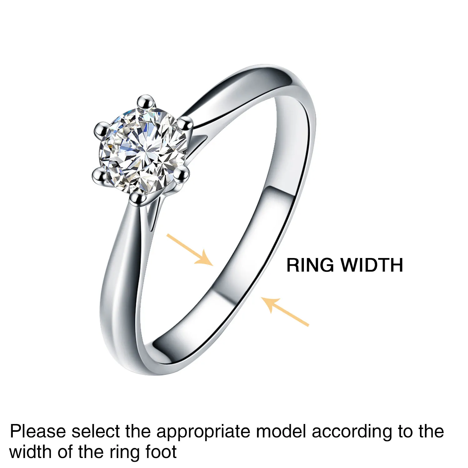 Invisible Ring Size Adjuster for Loose Rings Ring Adjuster Fit Any Rings, Assorted Sizes of Ring Sizer