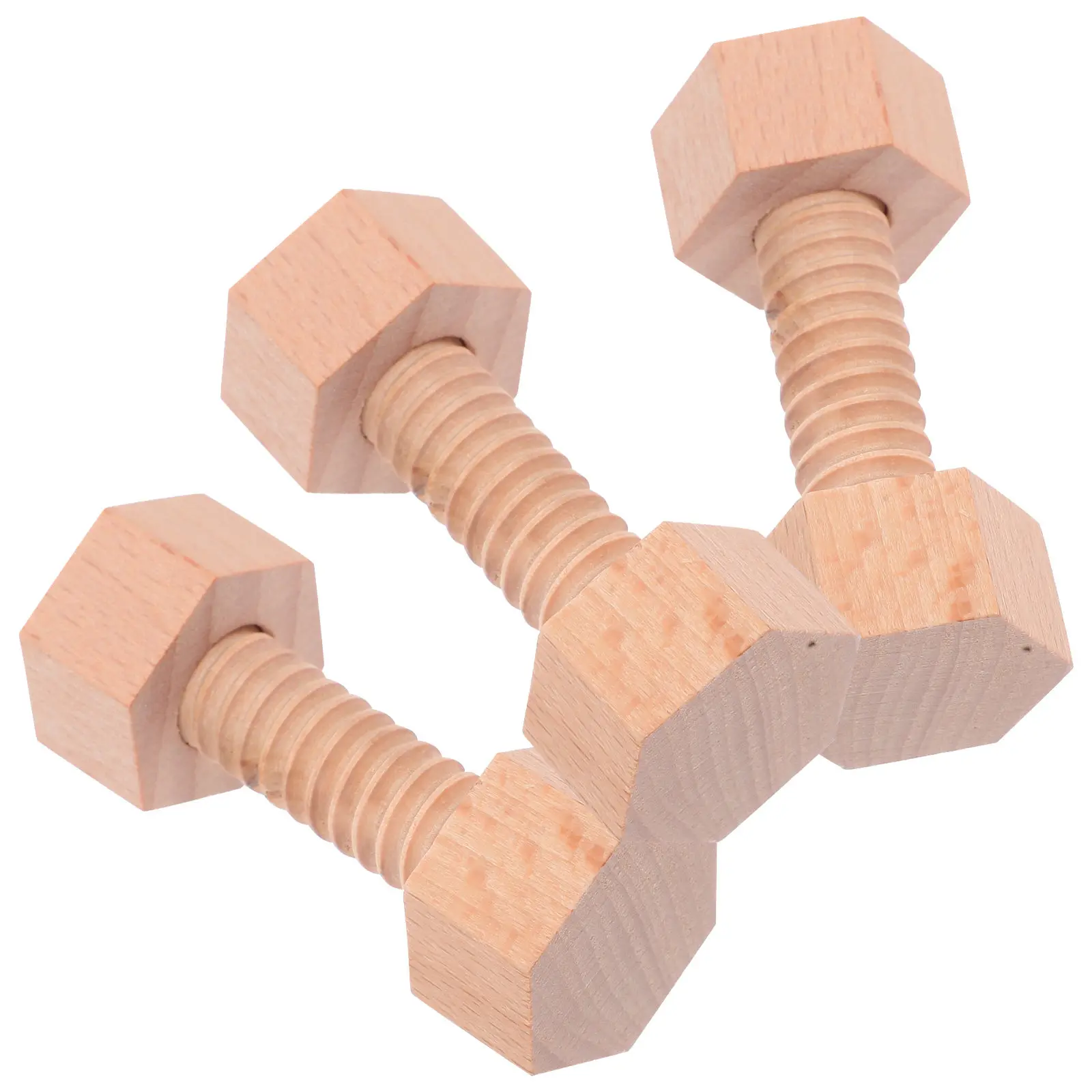 1 Juego de Construcción con Tornillos de Madera para Niños Pequeños, Habilidades Motoras Finas, Juego Educativo Seguro, Hexagonal, Mini