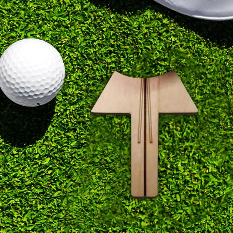 Marcador de Golf para bolas, herramienta de Putter de madera para mejorar el Golf, marcador de colocación de precisión, herramienta de alineación de