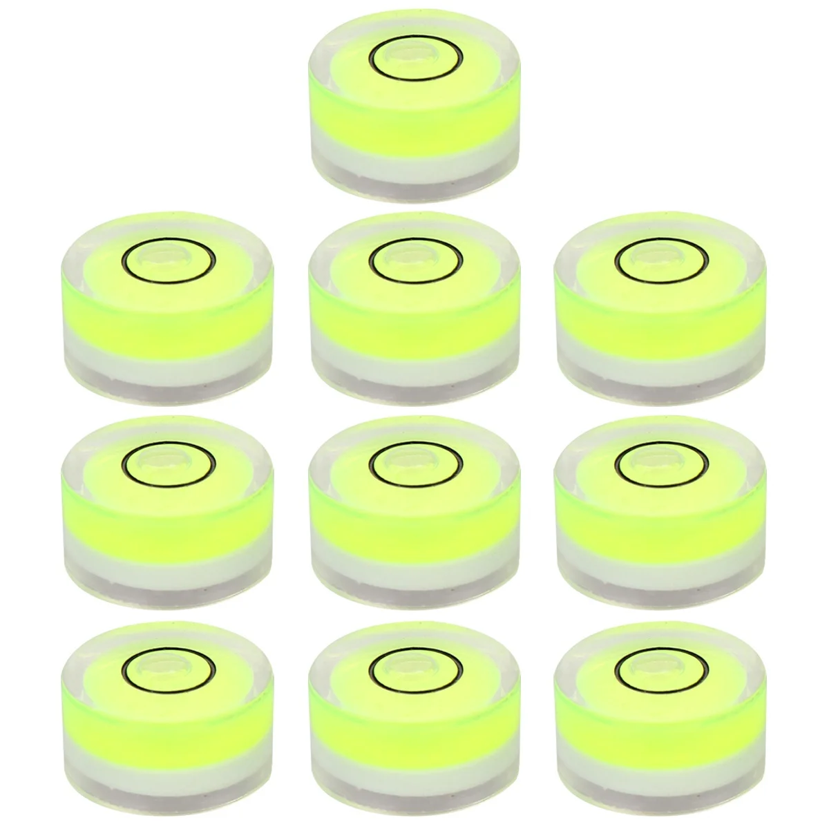 

10pcs 18X9Mm Acrylic Circular Bubble Level Clear Precision Horizontal Spirit Level For Picture Frame Cross-Stitch Murals