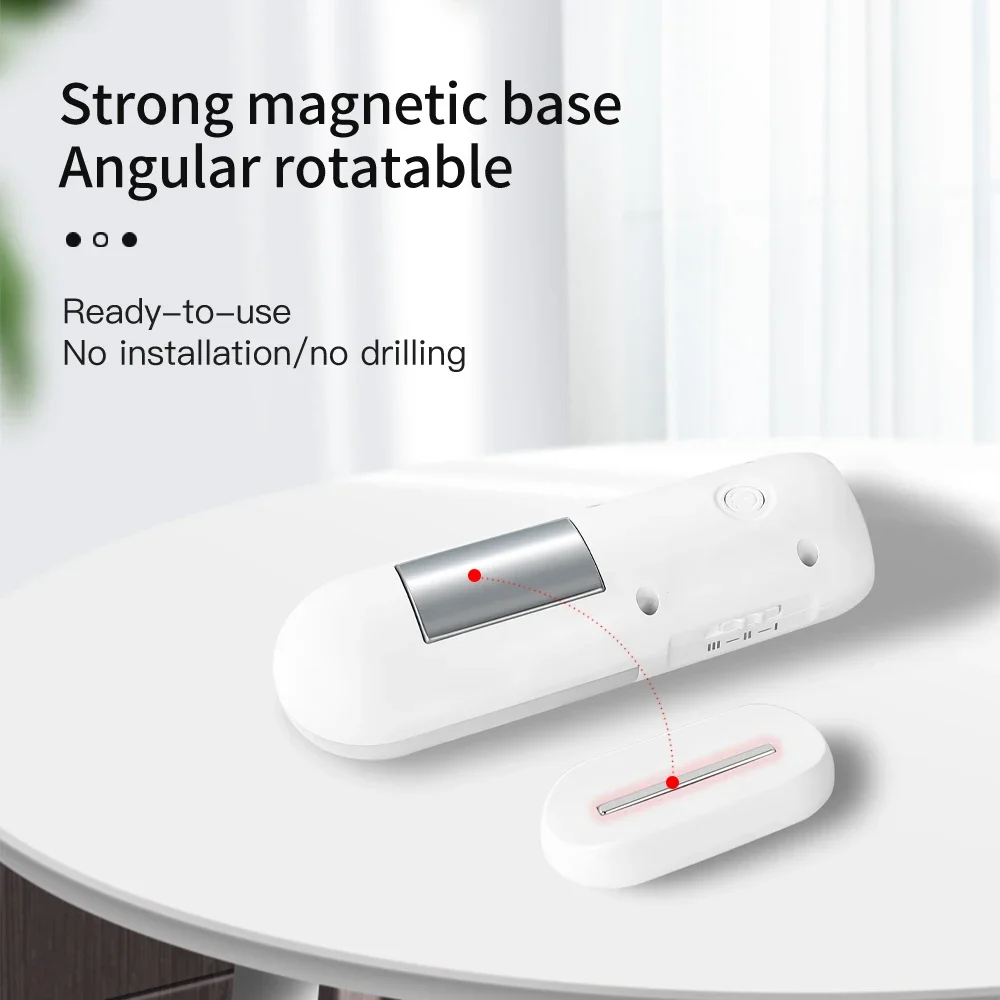 2 in 1 LED Night Light with Motion Sensor 3 Colors Dimmable Spotlights Rechargeable Magnetic Wall Lamp for Bedroom Hallway Stair