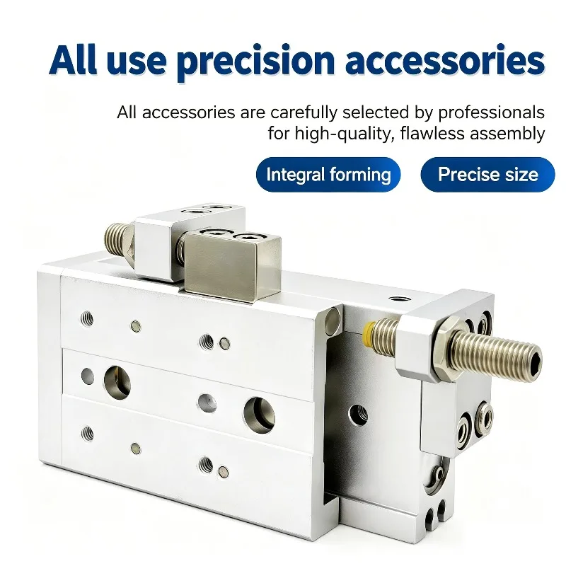 MXS6 MXS8 MXS12 MXS16 MXS20 MXS25-10/20/30/40/50/75/100/125/150mm Double Acting Air Slide Table MXS Pneumatic Air Cylinder