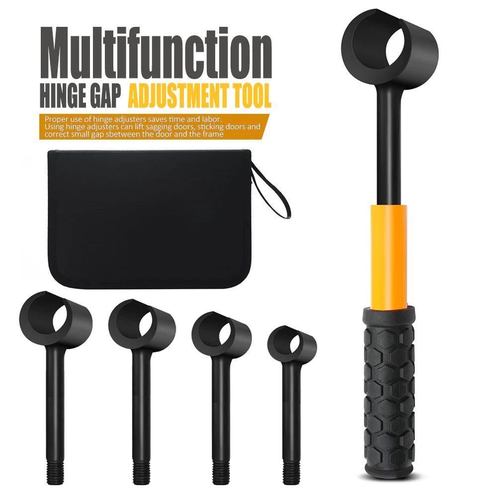 

Canvas Bag Packaging 4 In 1 Door Hinge Adjustment Wrench Thread Hinge Gap Adjusting Tool Door Cabinet Repair and Alignment Tool