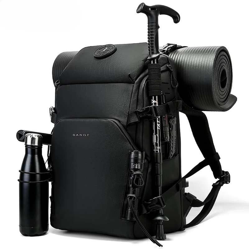 حقيبة ظهر للكمبيوتر المحمول للرجال مقاس 17 بوصة مقاومة للماء للمشي لمسافات طويلة في الهواء الطلق بسعة كبيرة يوميًا من BANGE #1