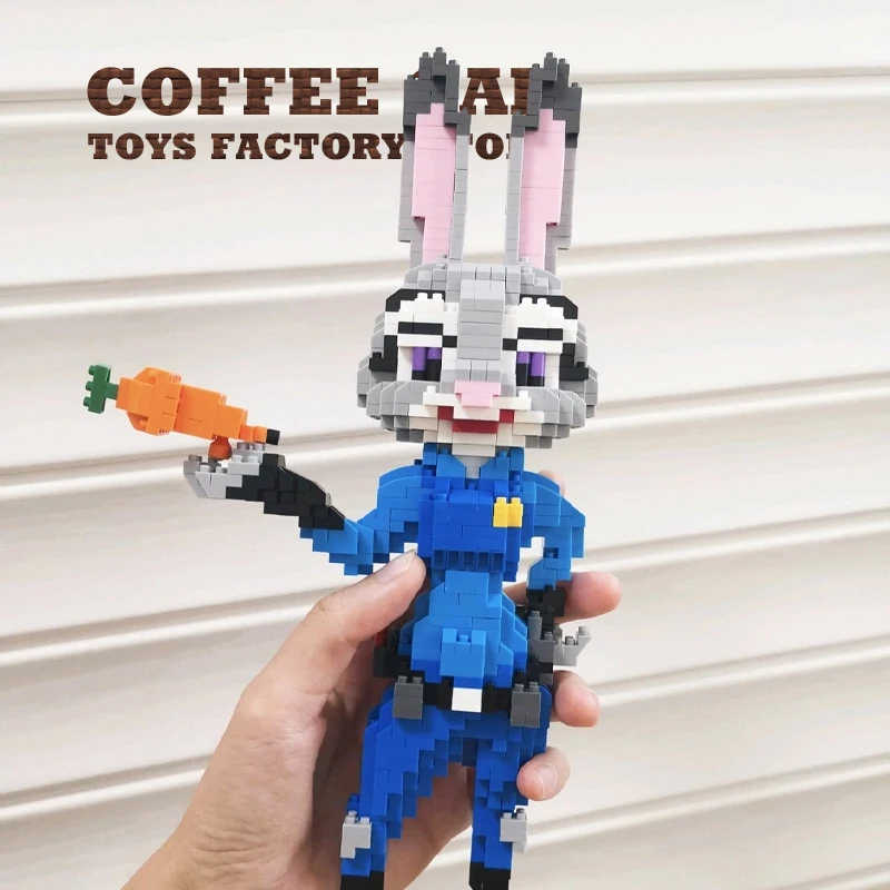 Judy Nick Diamond Building Blocks MOC Set Cartoon Movie Anime Figures Mini Bricks Toys Fox Rabbit Model Adult Children Gifts DIY view 6