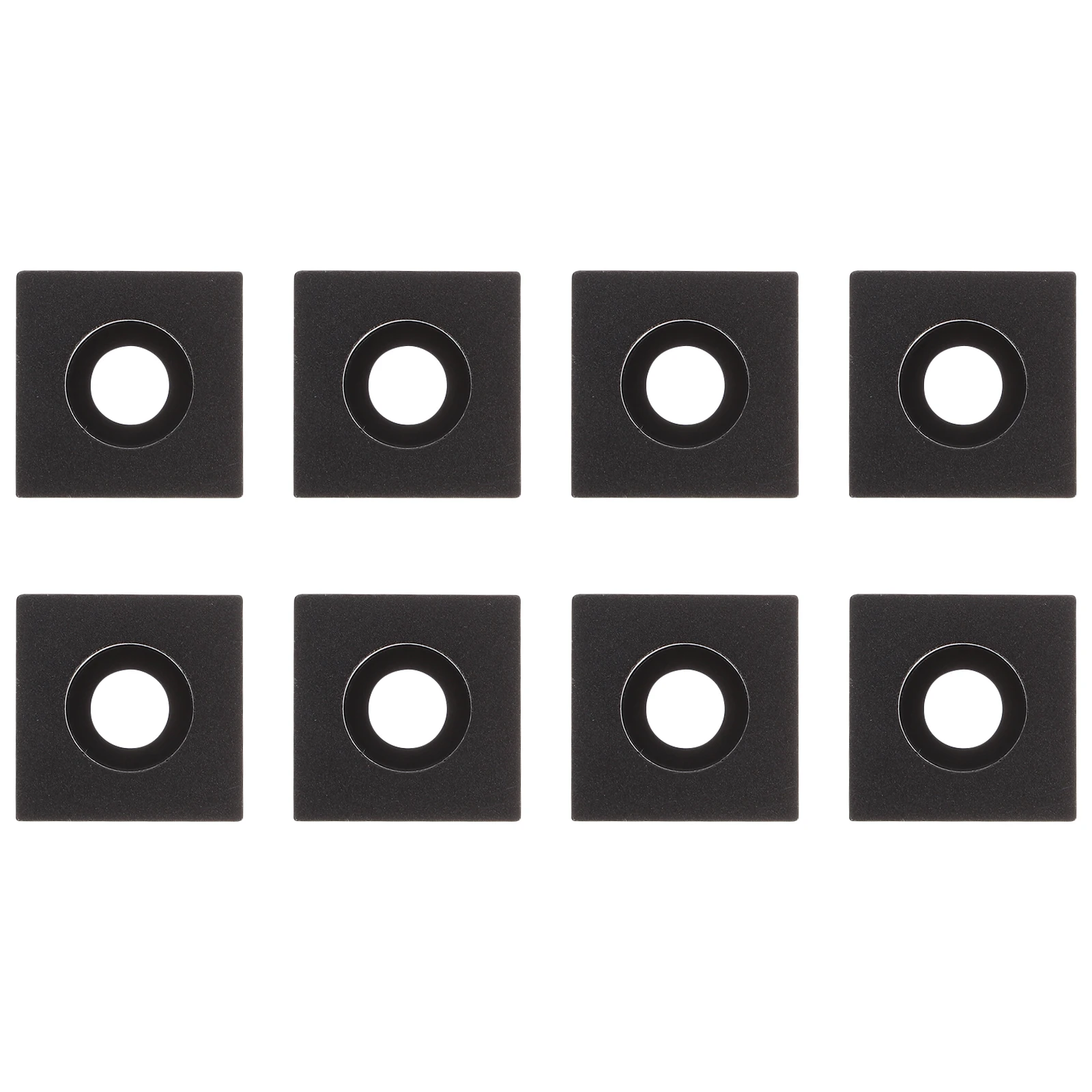 

8 Pieces 2020 Series Aluminum Alloy Profile Corner Brackets Fixing Mounting Connector Accessories for 3D Printers CNC Routers