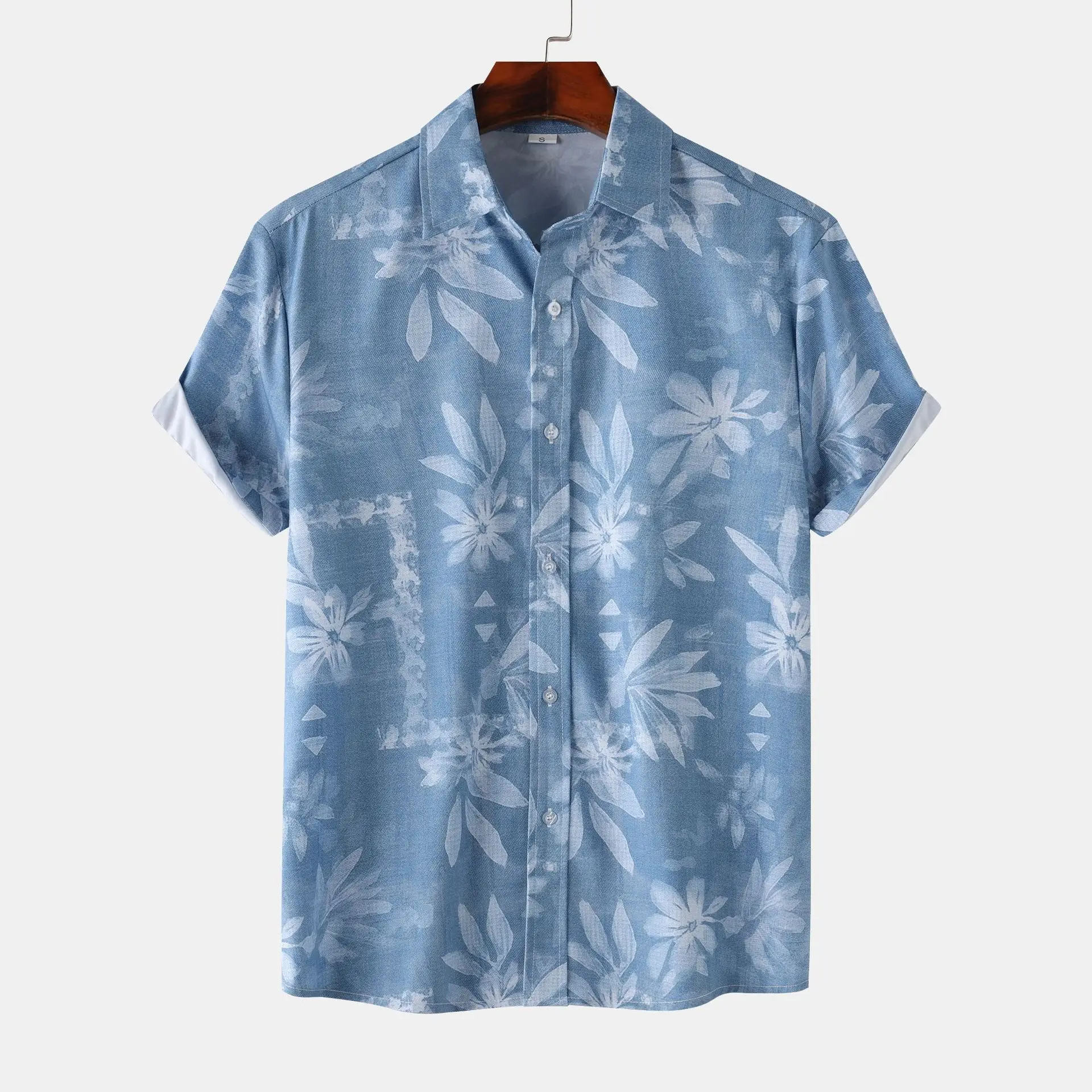 

Floral Hawaiian Mens Shirt Vacation Summer Short Sleeve Top Casual Daily Men Shirt Fashion Beach Seaside Clothing Chemise Hombre