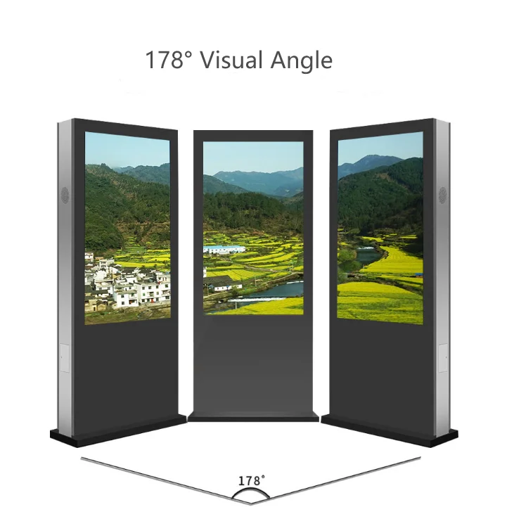 Factory Selling Customized Outdoor Advertising Screen High Brightness Outdoor LCD Signage Outdoor Signage Waterproof
