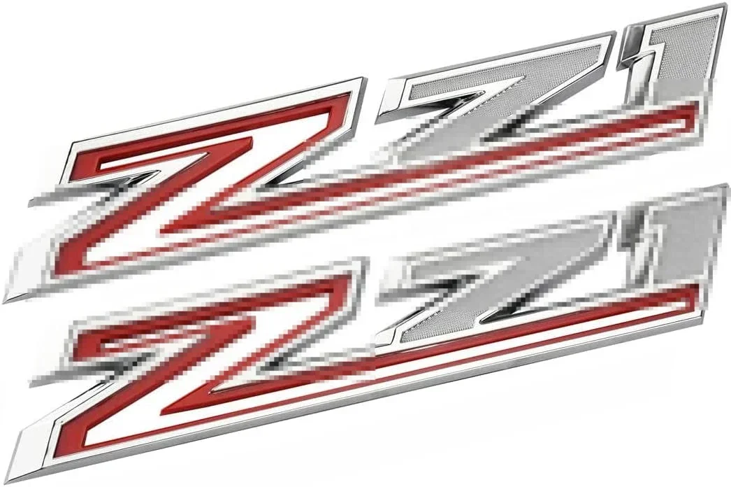 Car 3D Z71 Emblem Openwork ABS Side Fender Decals Badges for Silverado 1500 2500 3500 Nameplate Exterior Parts Accessories