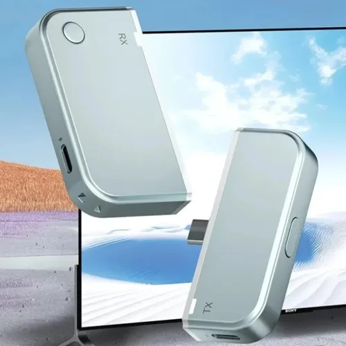 Imagen 2 del producto Receptor y transmisor inalámbrico Compatible con HDMI, Audio y vídeo, 50M, 1080P @ 60Hz, adaptador de pantalla inalámbrica de PC a proyector y Monitor