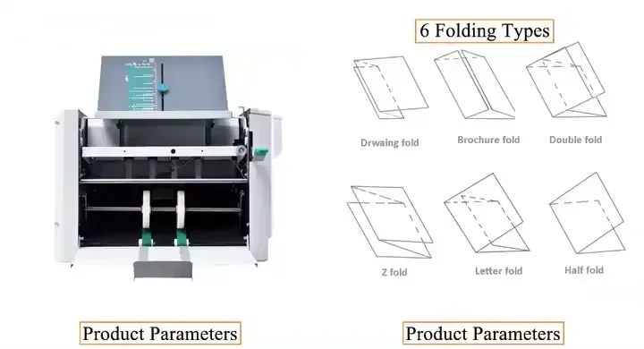 A3-formaat populairste papiervouwmachine met goede kwaliteit