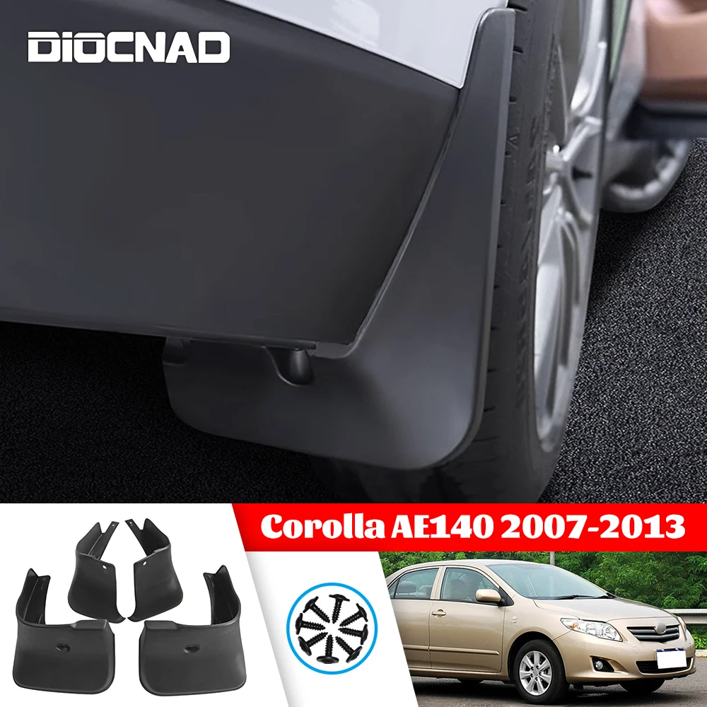 Guardabarros para Toyota Corolla AE140 2007-2013 4 Uds guardabarros delantero trasero guardabarros guardabarros de coche accesorios 2012 2011