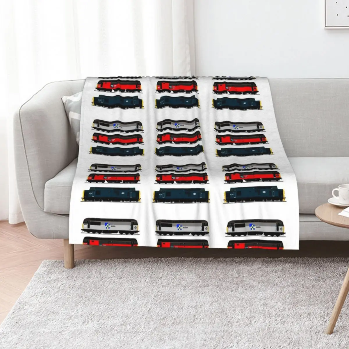 british rail locomotives Throw Blanket Soft Sherpa Fleece Warm Blanket for Winter