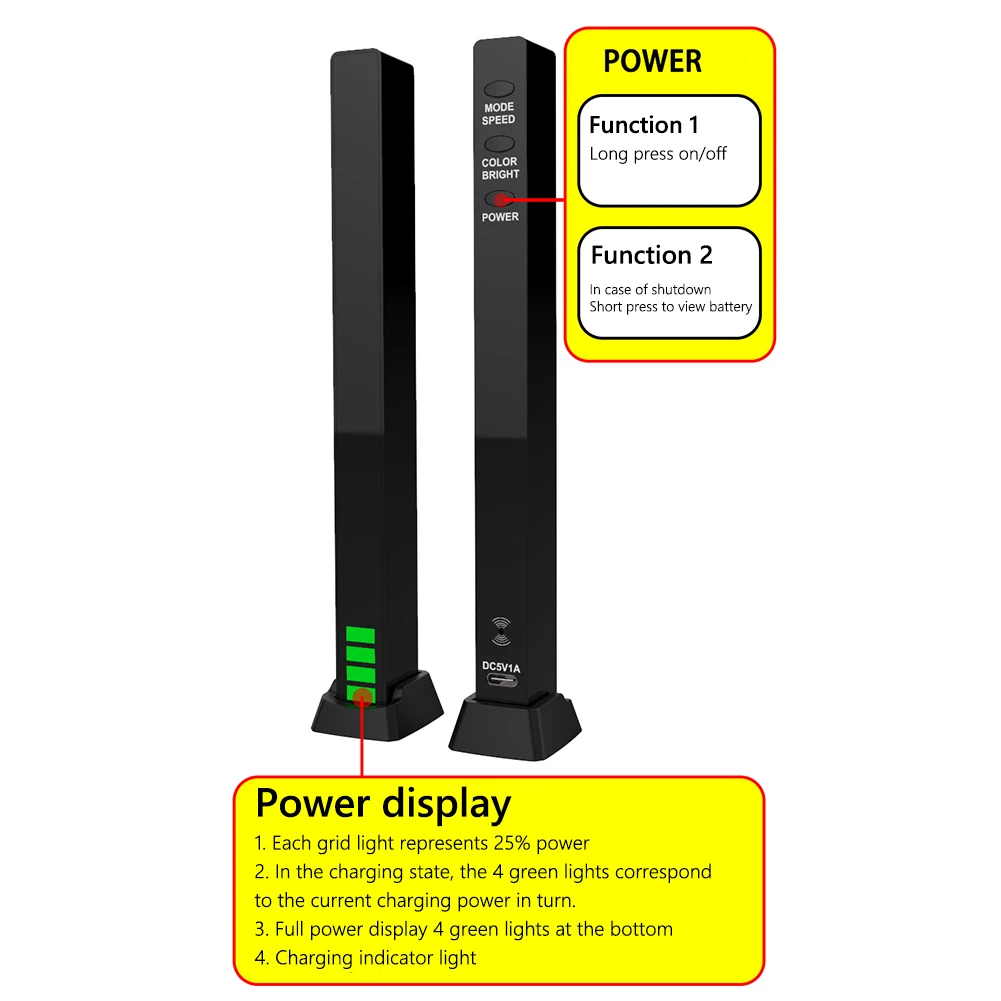 Barra de luz LED RGB, controle de som musical, luz captador, lâmpada ambiente ritmo, luz noturna atmosfera, carro, TV, jogo, computador, desktop