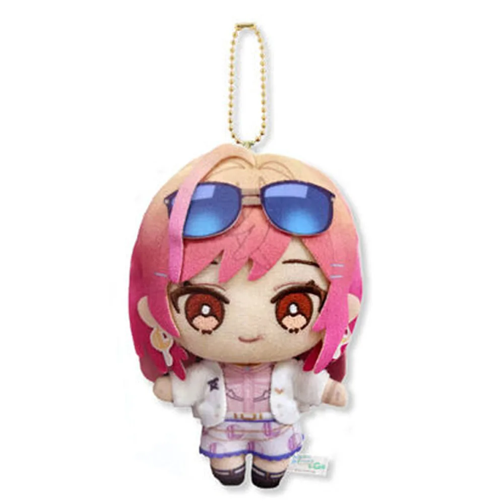 

New Cute Hololive Friends To Go Ichijou Ririka Mascot Plush Stuffed Keychain Keyholder Keyring Bag Pendant Doll Toy Kids Gifts