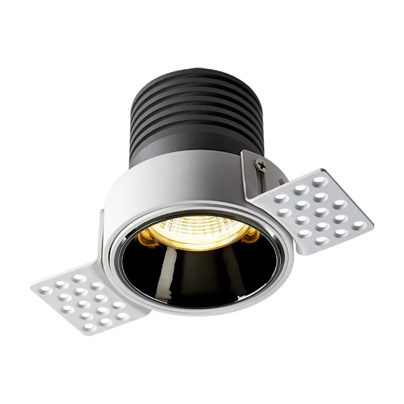 SYL-Foco LED sin bordes COB empotrado, lámpara de techo de 7W y 12W, Foco de aluminio 85-285V para Hotel, sala de estar, hogar, interior