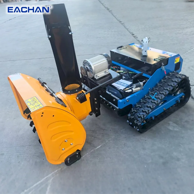 

High Quality CE Remote Control Lawn Mower Crawler Remote Control Mower Multifunctional Robotic Mowers With Snowplow Customized