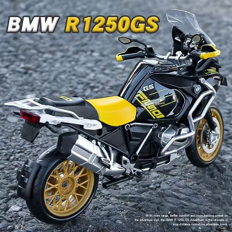 CCA 1:12 BMW R1250GS ADV Alloy Motorcycle Diecast Metal Model Vehicle Simulation Off Road Autocycle Toys Children Birthday Gift