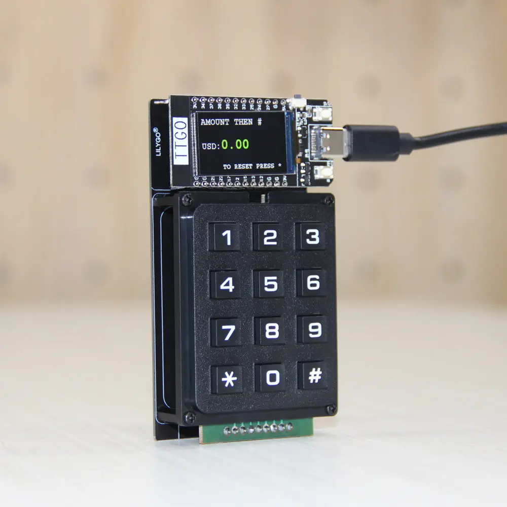 LILYGO TTGO T-Display Keyboard For LNURLPoS keyboard expansion board