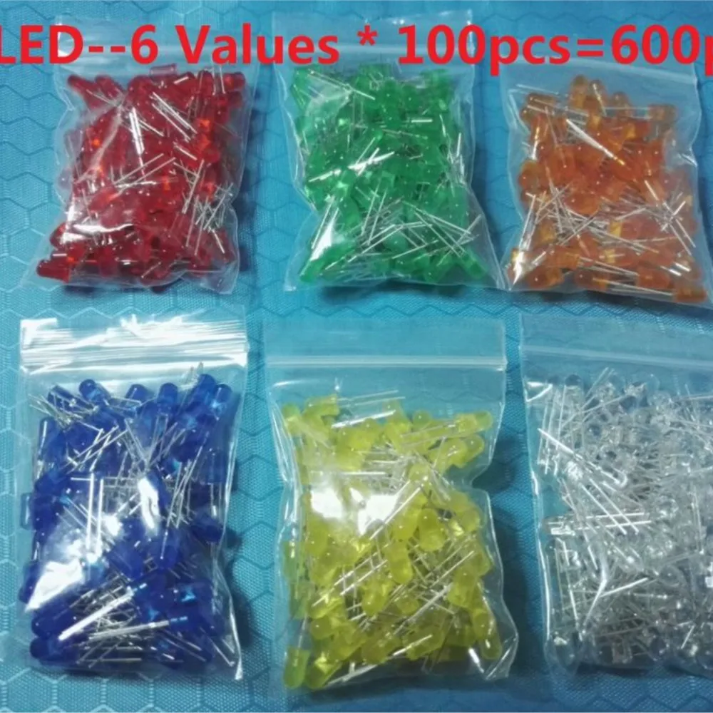 6 Values * 100Pcs =…