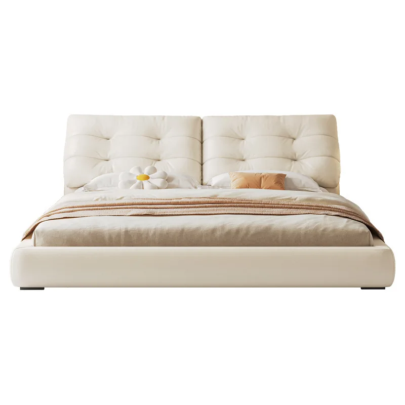 

Cloud puff bed French cream wind high-end atmospheric soft bag
