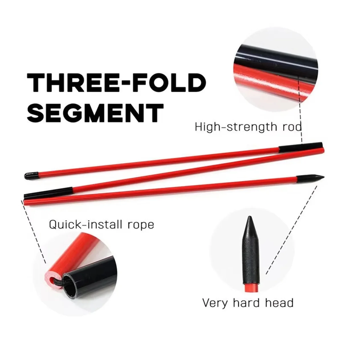 A002 Golf Alignment Sticks Golf Practice Rods Putter Green Trainer Tools Golf Swing Training Tool