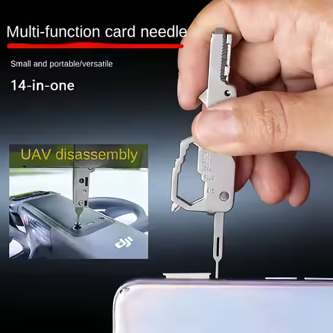 Multi-Function Keychain Tool - Compact EDC Gadget with Screwdriver &amp; Bottle Opener, Creative Gift Idea