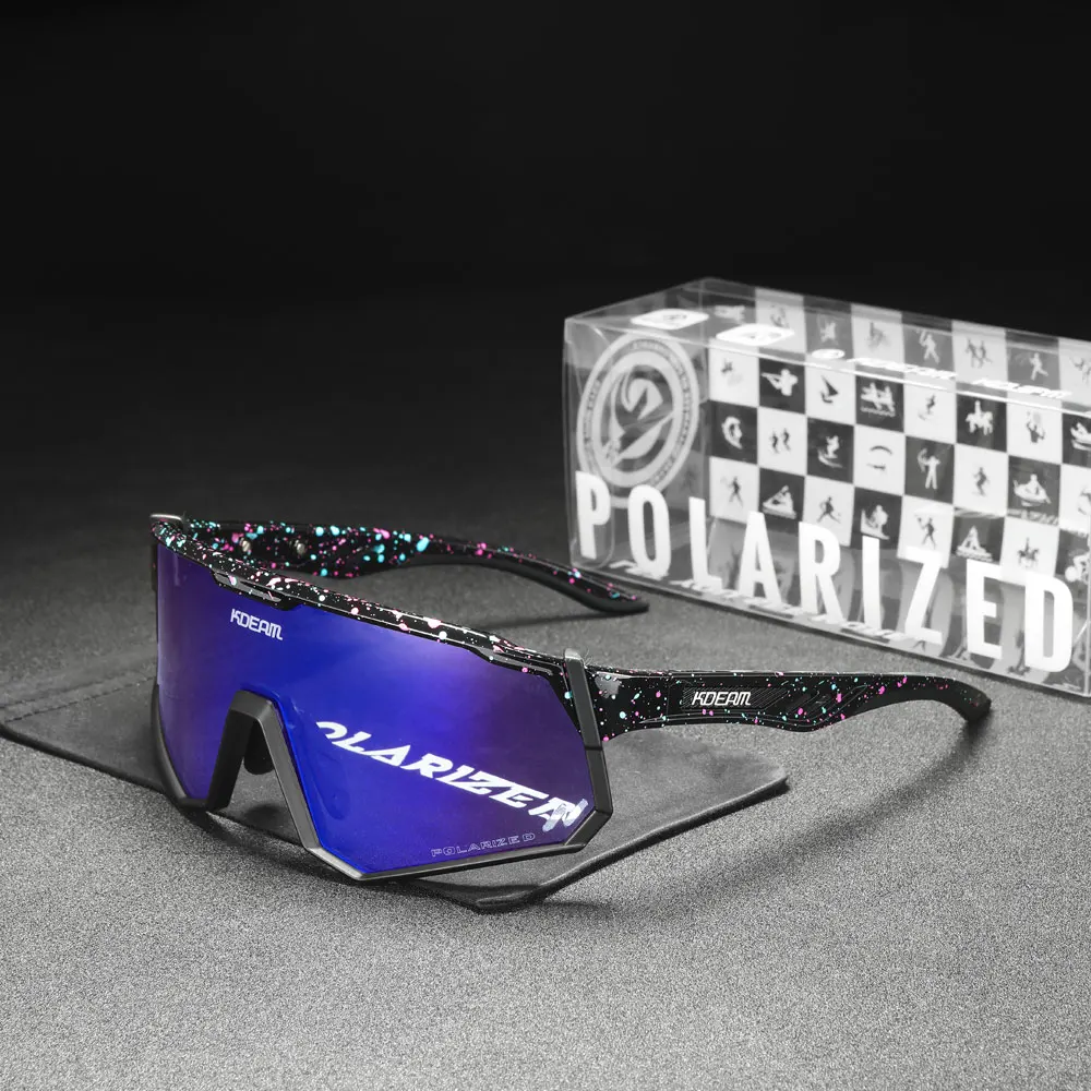Kdeam High-End-Sports onnen brille polarisierte Herren-Fahrrad brille abnehmbarer Tr90-Rahmen und Nasen pads leicht auszu tauschen – Detail 26