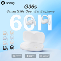 Sanag G36S Open Ear OWS Wireless Earphone 360° Stereo Sound Headphone 60Hours Playtime Bluetooth 5.4 TWS Headset