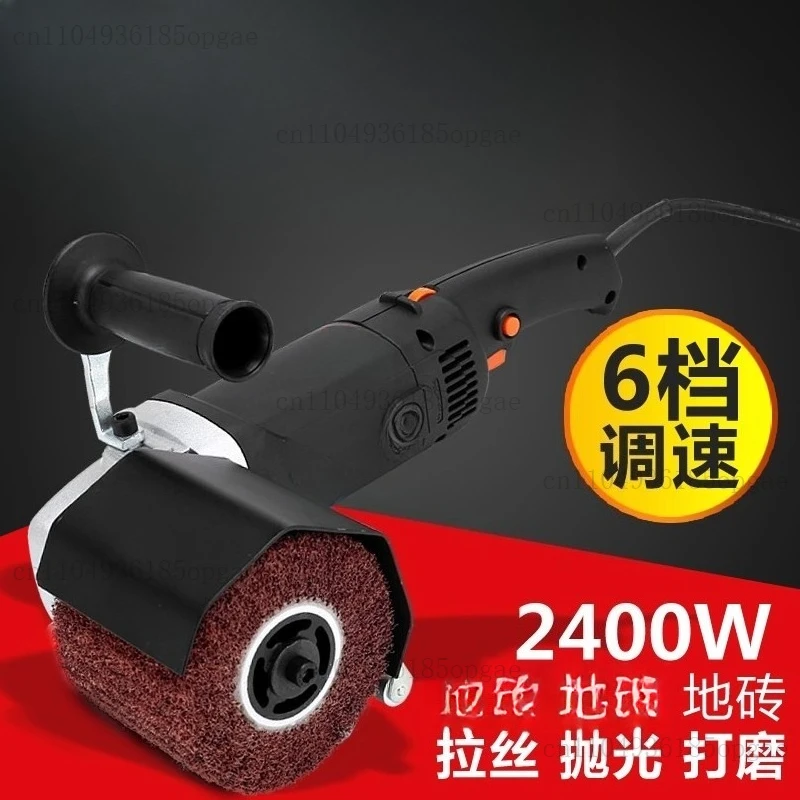 Machine de tréfilage, machine de polissage de surface, machine de polissage de surface portable