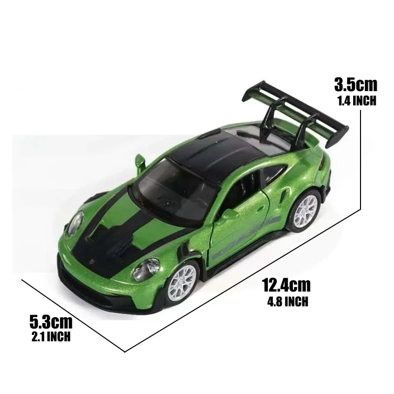 1:36 Mini modello di auto in lega Pull Back Racing Fonde sotto pressione Giocattolo in metallo Collezione di simulazione sportiva Tirare indietro Regali per bambini con scatola