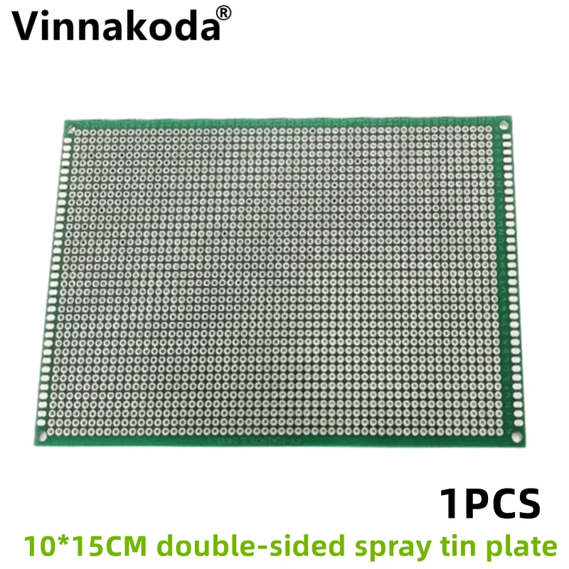 1PCS 10*15CM double-sided spray tin 1.6T 2.54 pitch universal board hole experiment board test board PCB board