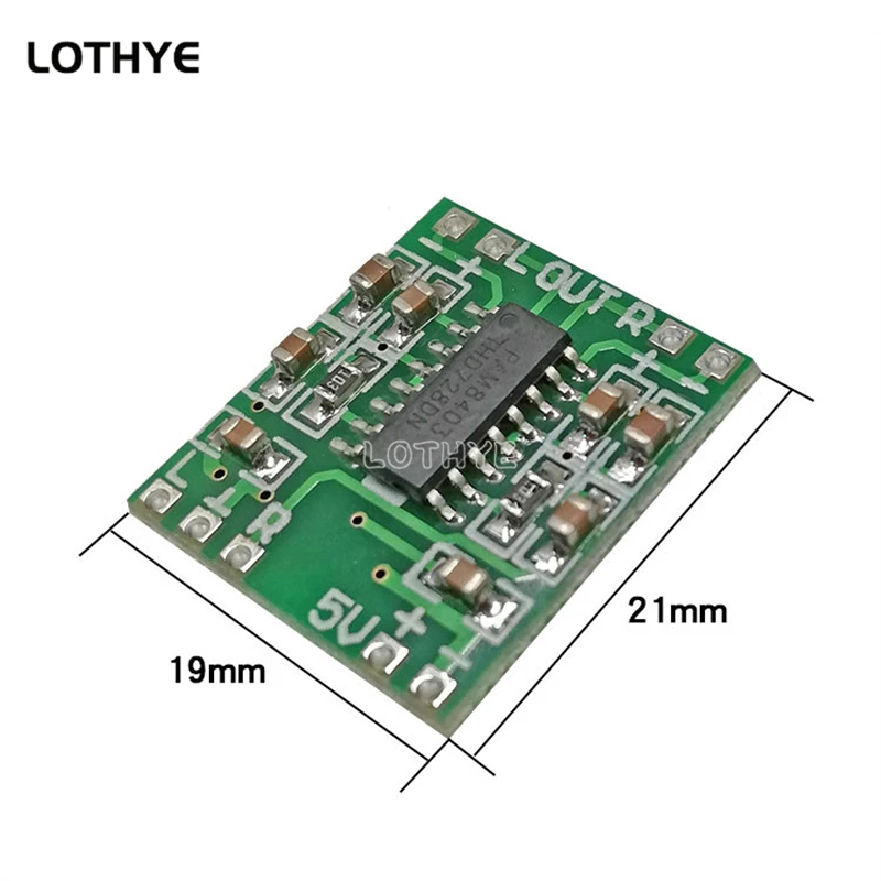 PAM8403 Super Mini Digital Amplifier Board 2 * 3W Class D Board Efficient 2.5 To 5V USB Power Supply Audio Amplifiers