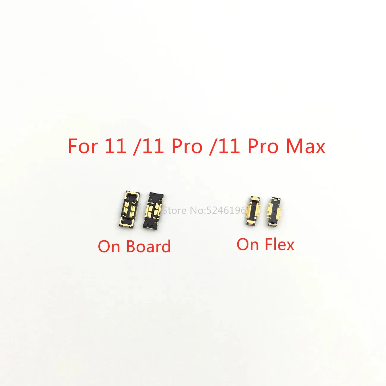 5pcs-10Pcs FPC Battery Flex Clip Connector For iPhone 11 iPhone 11 Pro 11Pro iPhone 11 Pro Max 11Pro Max Plug On Board