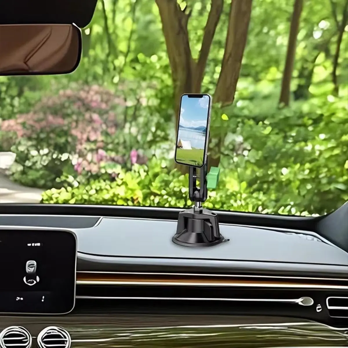 

Punctual- Magnetic Cell Phone Holder Vacuum Suction Car Phone Mount Holder 360 Rotation Auto Navigation Support for Rv Truck