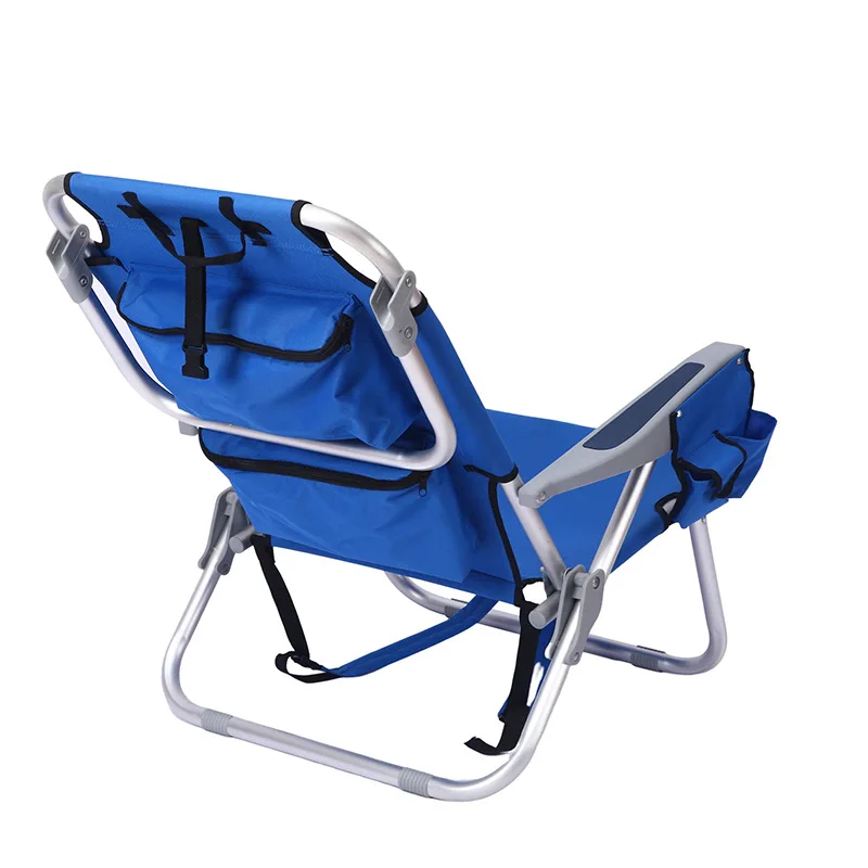 Custom Wholesale Portable Adjustable Outdoor Lightweight Pool Aluminum Folding Beach Camping Folding Lounge Chair