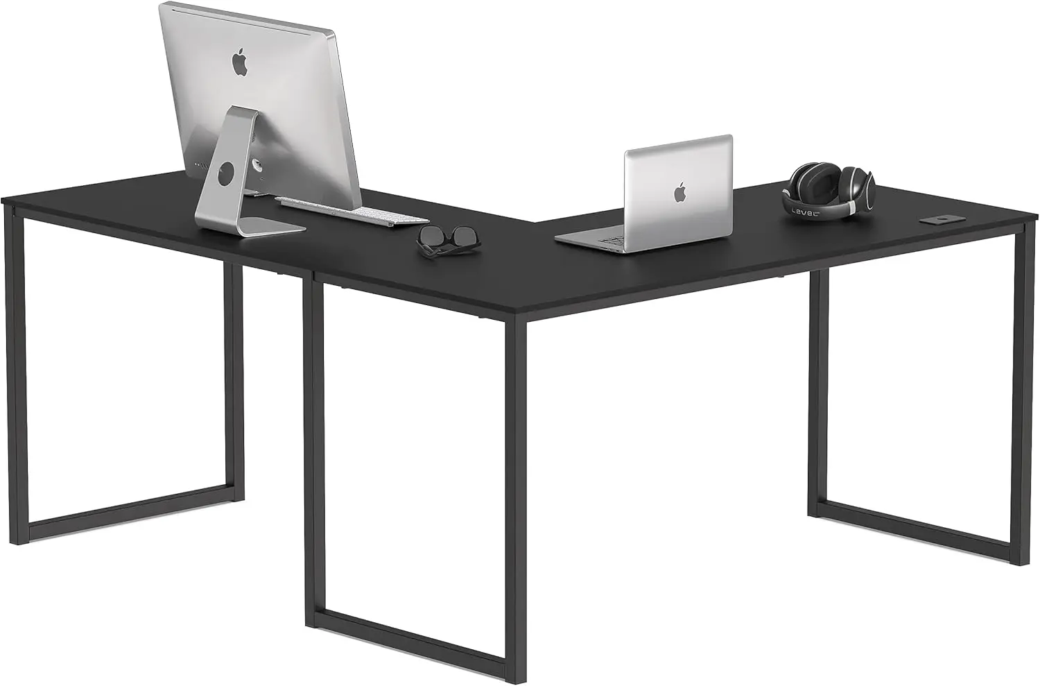 

Mission 55 x 60 Inches L-Shape Home Office Computer Desk, Black