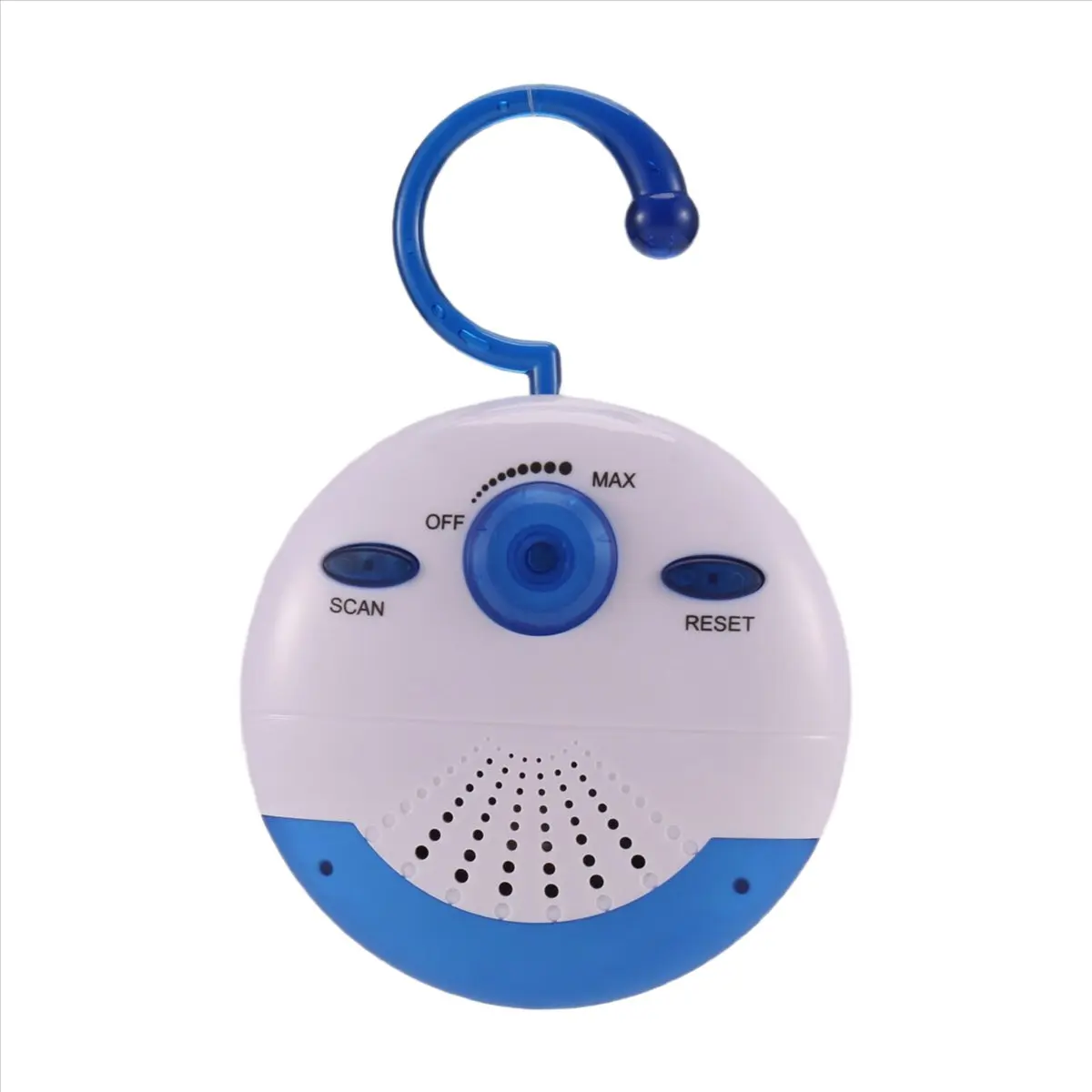 AT42 Waterproof Shower Radio, Mini Portable FM Radio Built in Speaker for Bathroom Kitchen, Boating, Hiking, Shower Speaker
