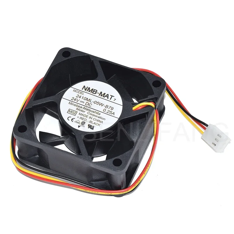 

For NMB MAT 2410ML-05W-B79DC 24V 0.25A 60x60x25mm Three Lines Square Cooling Fan Brand New