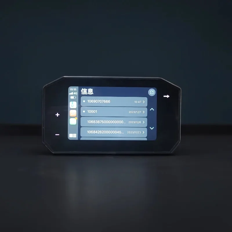 Layar sentuh tampilan navigasi speedometer sepeda motor listrik