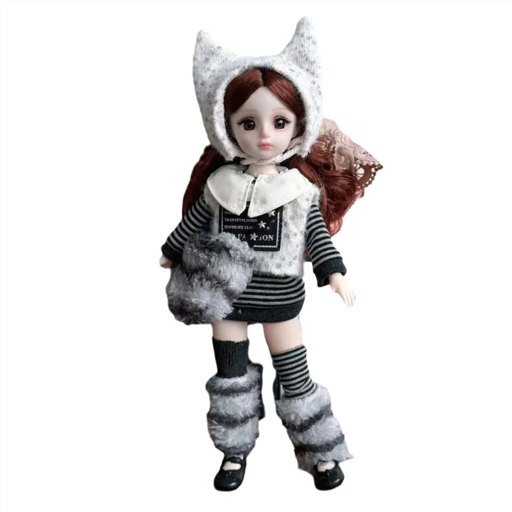 Hübsche 30cm BJD-Kleidung, Schöner Pullover-Mantel, 1/6 Maßstab Kleidung, Casual Set, Lolita-Rock, Wechseloutfit