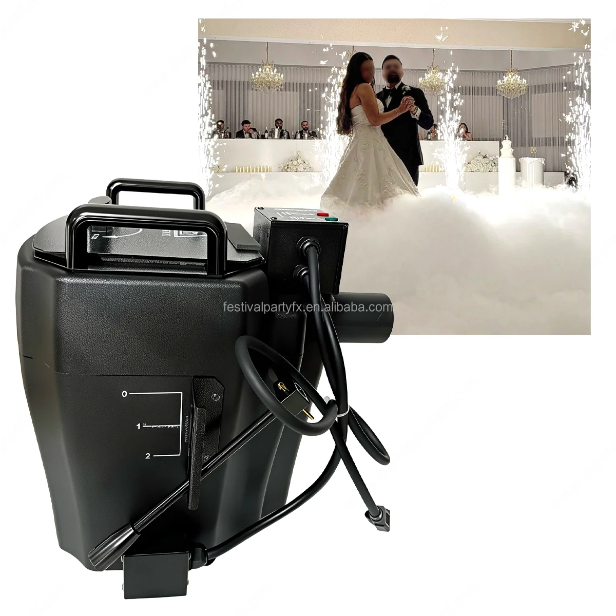 

Bride 3500W Stage Dry Ice Machine Manual Control Suitable for Indoor and Outdoor Stage Wedding Celebration Bar Ktv Performance
