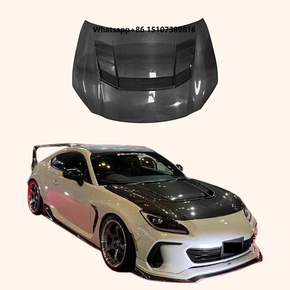 For BRZ 2022+ ZN8 ZD8 GR86 Style Carbon Front Bumper Hood Bonnet