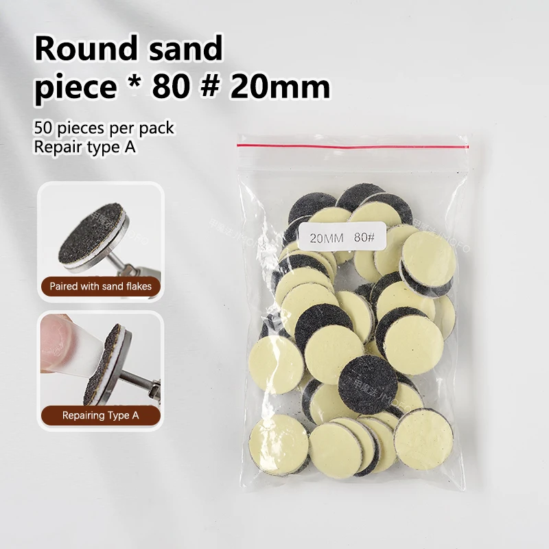 Rvs Schuurpapier Disc 3/32 "Ronde Metalen Schijf Nail Boren Accessoires Schuurpapier Doorn 15mm 20mm 25mm