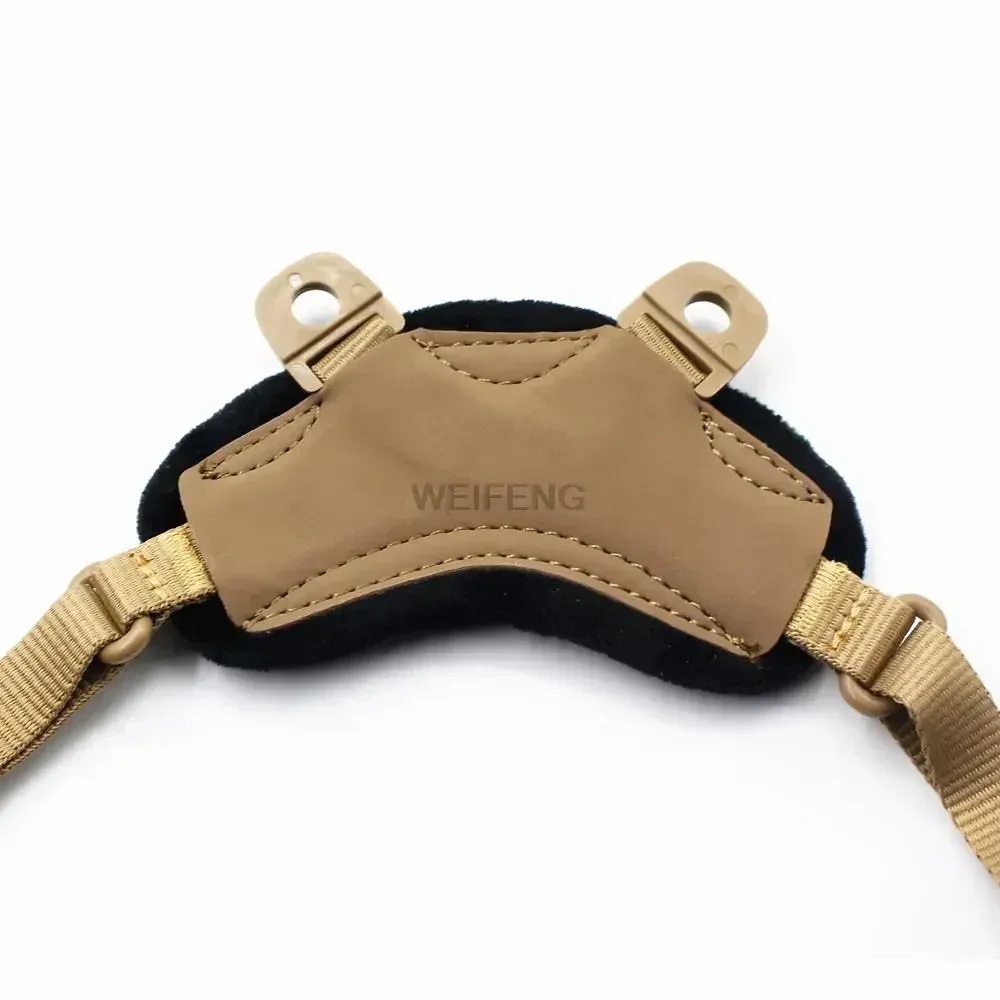 نظام تعليق سريع للخوذة 4 نقاط، حزام الذقن، X تكتيكي، ملحقات خوذة قابلة للتعديل للصيد والرماية والقتال #6