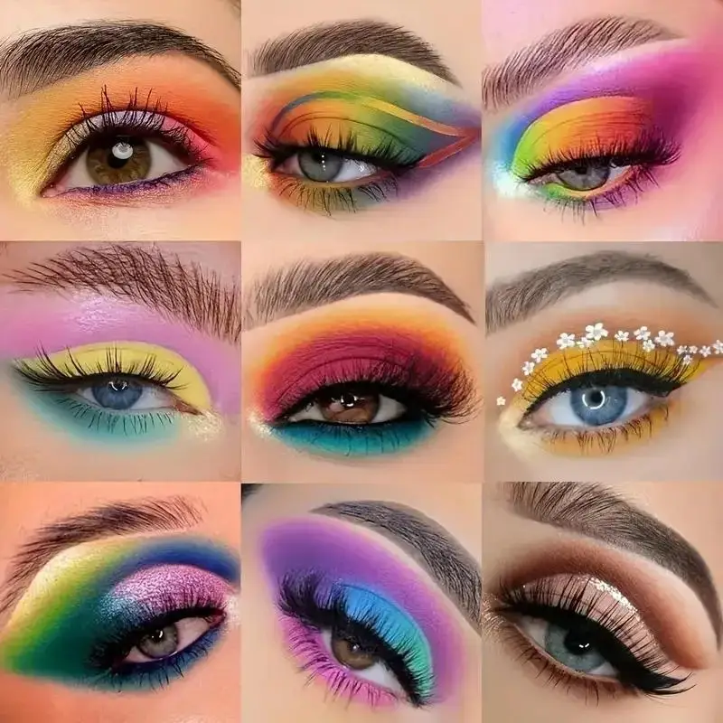 40-Color Eyeshadow Palette,Matte Shimmer Glitter Metallic Eye Shadow Palette,Glitter Finish,Highly Pigmented Long-Wearing