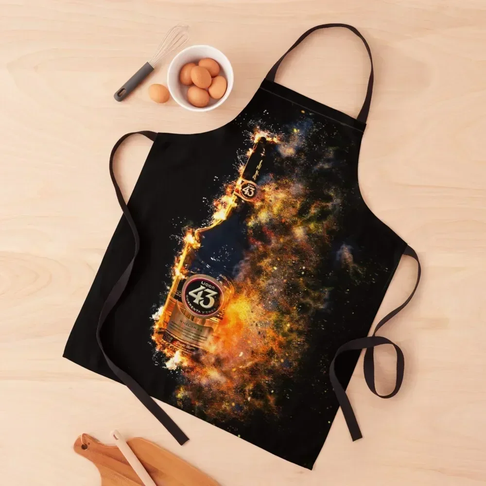 

Licor 43 on fire (quarante i tre) Apron Women's Dress Women's Things For Kitchen cleanings Apron