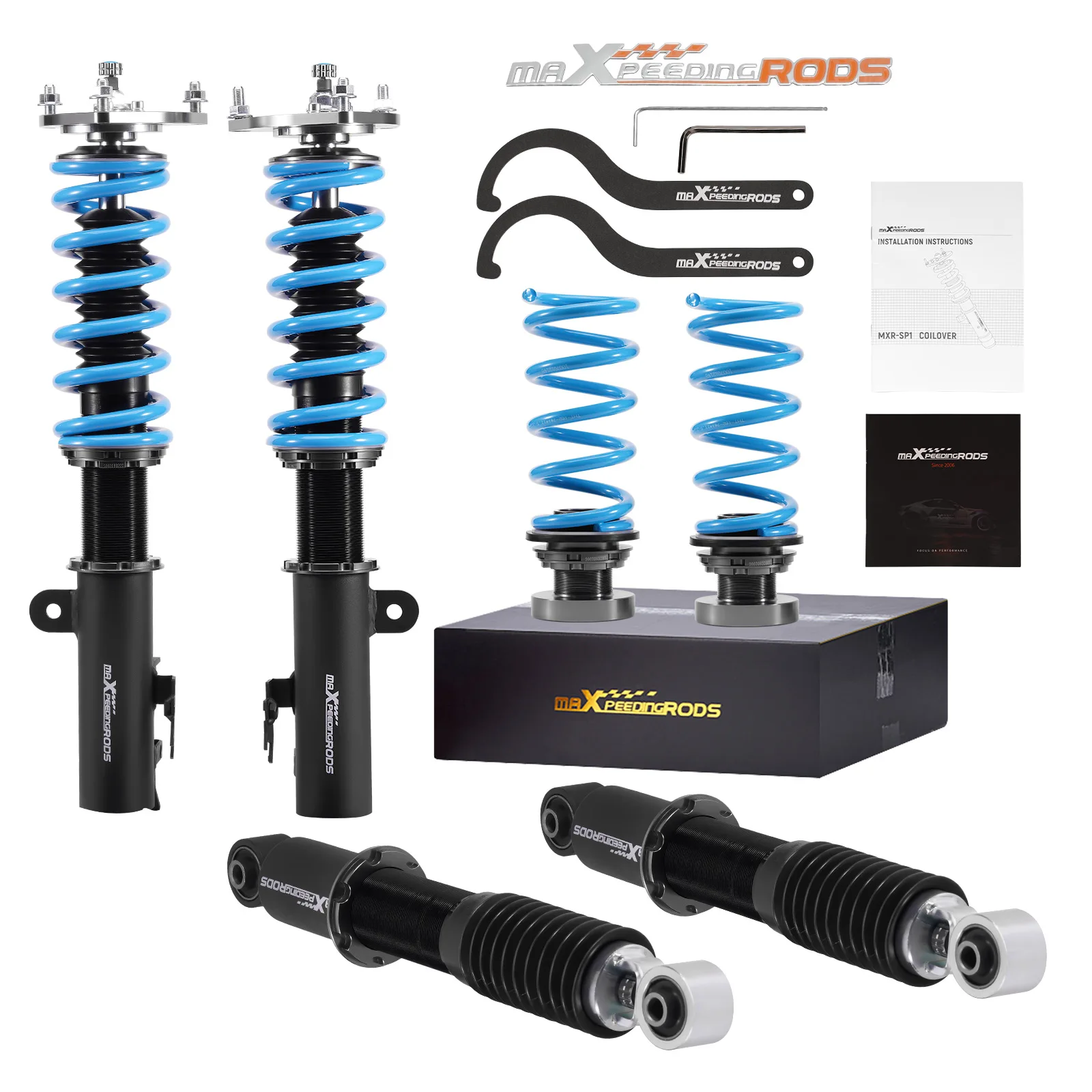 

Maxpeedingrods 24 клик Coilover Shock + пружина для Toyota RAV4 2006-2012 Передняя Задняя подвеска