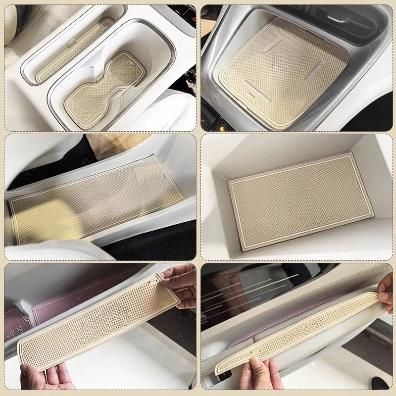 For Geely Star Wish Door Slot Storage Slot Pad Silicone Anti Slip  Water Cup Pad Interior Modification Supplies