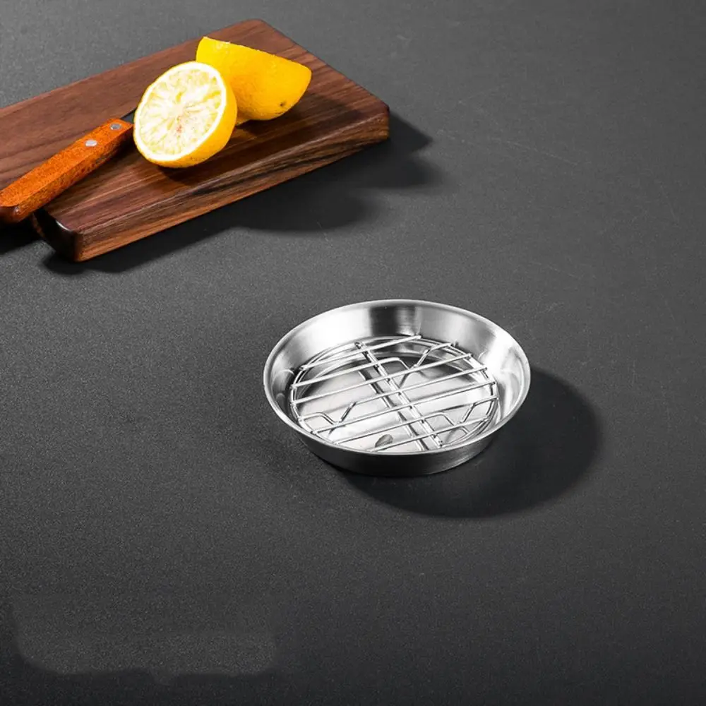 

304 Stainless Steel Air Fryer Baking Tray Elevated Mesh Food-Grade Air Fry Basket 2-Piece Set Heat-resistant